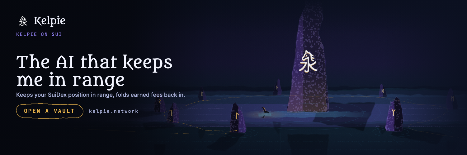 Kelpie — the AI that keeps your SuiDex position in range